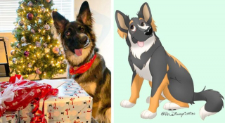 Illustration de l'article : 12 jolis portraits "disneyifiés" d'animaux en situation de handicap