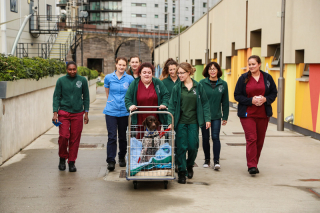 Illustration de l'article : Un chien handicapé apprend à marcher grâce au soutien de ses sauveteurs (vidéo)