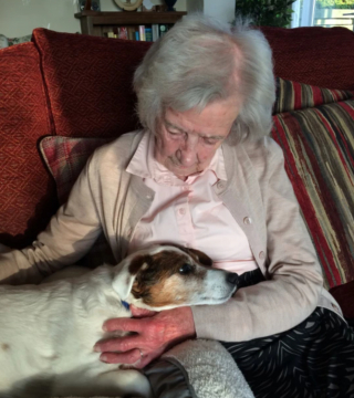 Illustration de l'article : À 96 ans, cette dame choisit de sauver un Jack Russell de 17 ans pour lui offrir une belle fin de vie