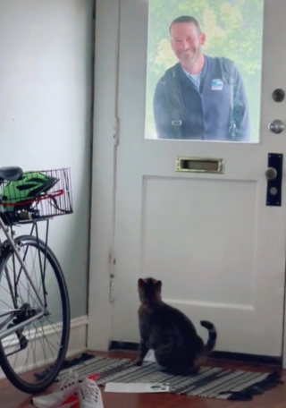 Illustration de l'article : Chaque matin, ce chat amical s’amuse avec son facteur préféré (vidéo)