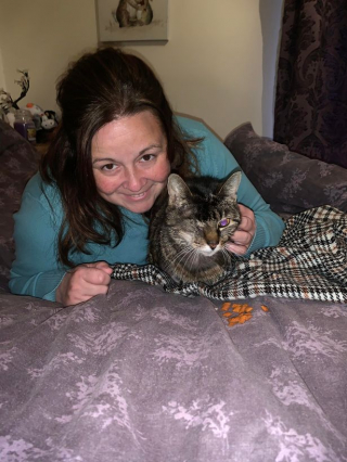 Illustration de l'article : Une chatte anglaise, borgne et âgée, se retrouve en Écosse après un périple dans le capot d’une voiture