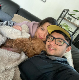 Illustration de l'article : En longeant un ruisseau par hasard, un couple aperçoit un chien activement recherché depuis 11 jours