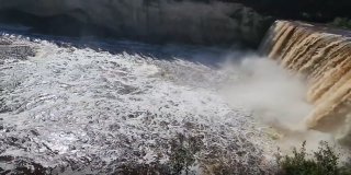 Illustration de l'article : Des promeneurs tentent de sauver un chien tombé dans une cascade de 32 mètres