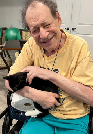 Illustration de l'article : Les visites de ces chatons apportent réconfort et sourires aux pensionnaires d'une résidence pour séniors