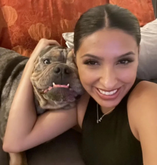 Illustration de l'article : Utilisée pour la reproduction, une chienne chassée de chez elle atterrit chez une jeune femme bouleversée par son histoire (vidéo)