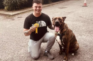 Illustration de l'article : Ce chien de refuge dont personne ne voulait sauve la vie de l’homme qui l’a adopté