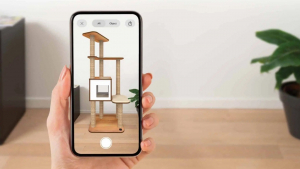 Illustration : "Catit innove en utilisant la réalité augmentée pour aider les propriétaires à aménager un espace dédié à leur chat"