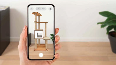 Illustration : "Catit innove en utilisant la réalité augmentée pour aider les propriétaires à aménager un espace dédié à leur chat"