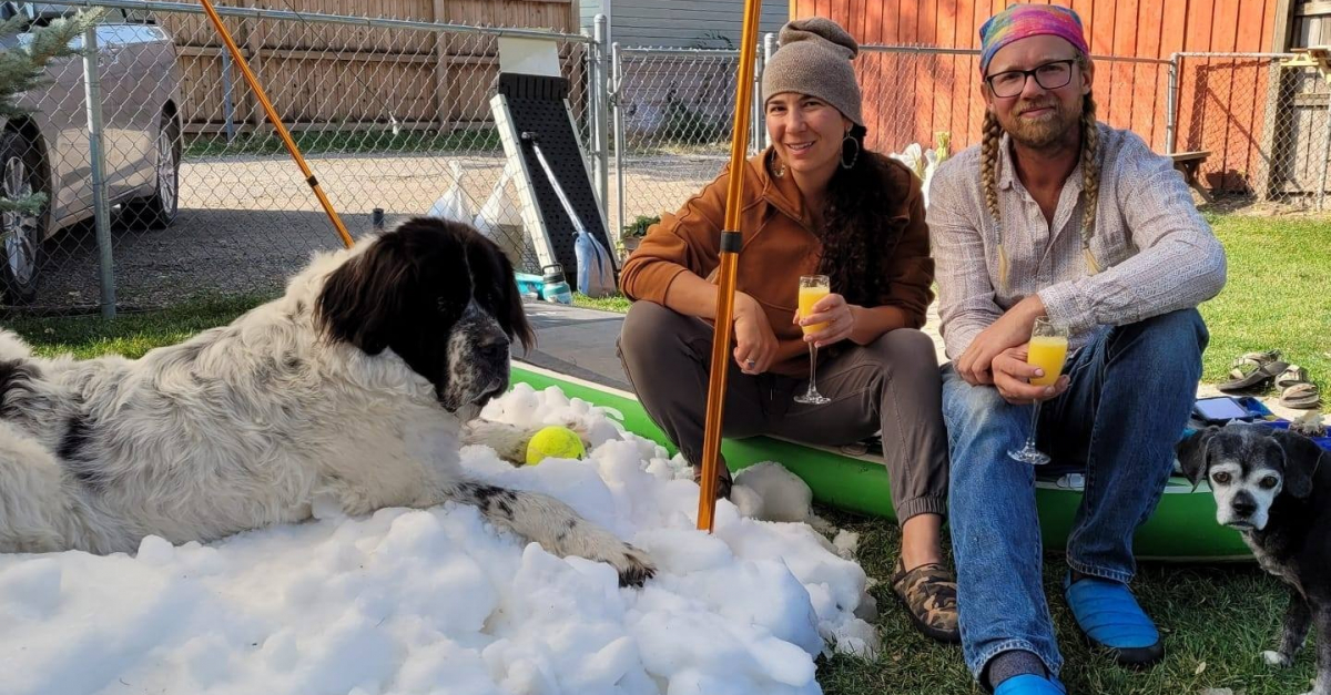 Un couple fait livrer de la neige à sa chienne en phase terminale pour ...
