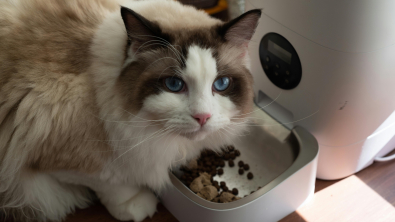Illustration : "Prévenir la prise de poids d'un chat stérilisé avec une bonne alimentation"